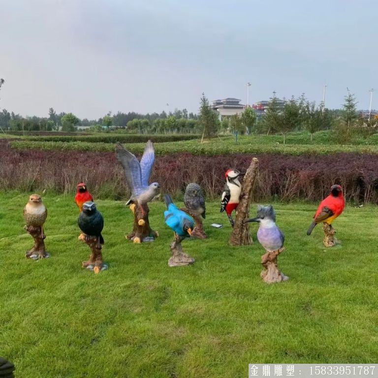 玻璃鋼鳥雕塑，各種鳥雕塑